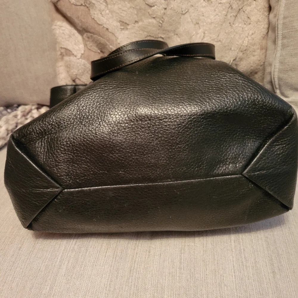 Ralph Lauren Black Leather Tote Bag - Picture 3 of 7